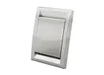 Valve Brushed Metal Silver Inlet